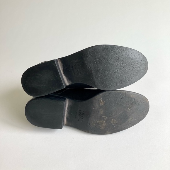 Eileen Fisher Black Genuine Leather Elastic Band Booties size 7 - Picture 9 of 13
